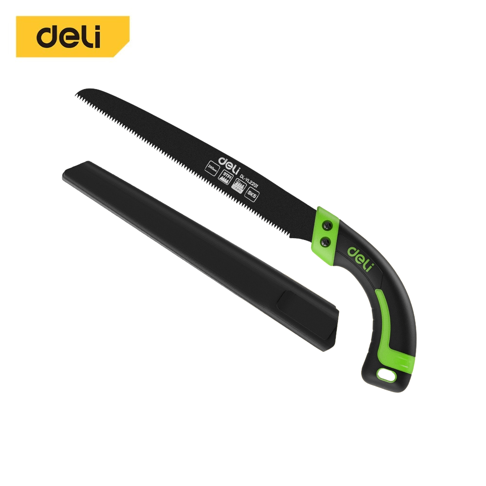 เลื่อยตัดกิ่งไม้ DELI EDL-YL2202-GN-01 27 ซม. ใบตรง